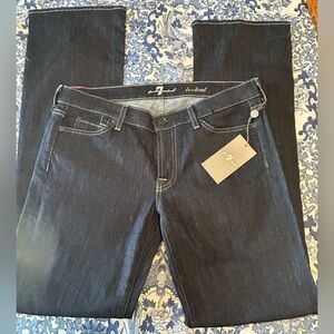 7 For All Mankind Dark Blue Bootcut Jeans